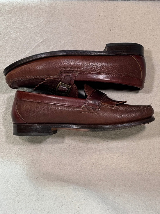 H.S. Trask Kiltie Buckle Strap Loafers Mens Size 9.5M main image 14
